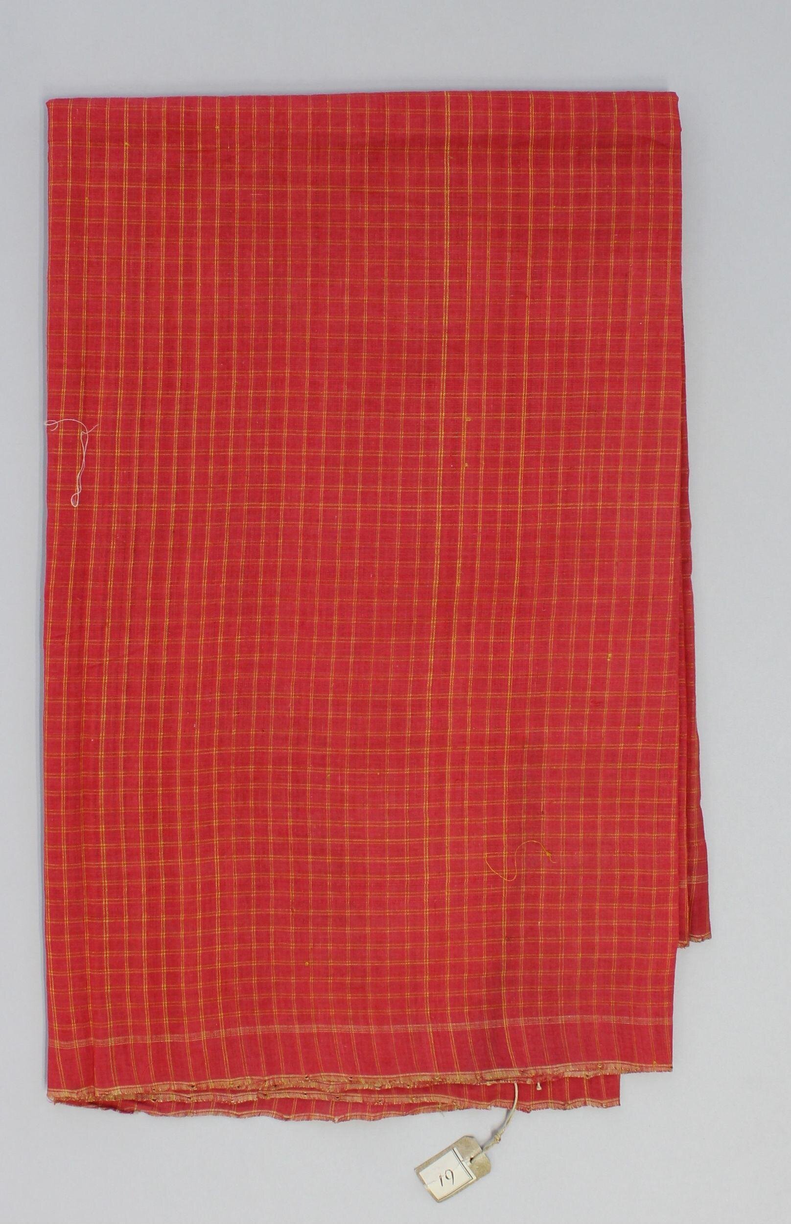 Lungi of the style worn by Labbai men  Unknown weaver Mylapore, Chennai, Tamil Nadu, c.1855 V&A, 8505(IS)