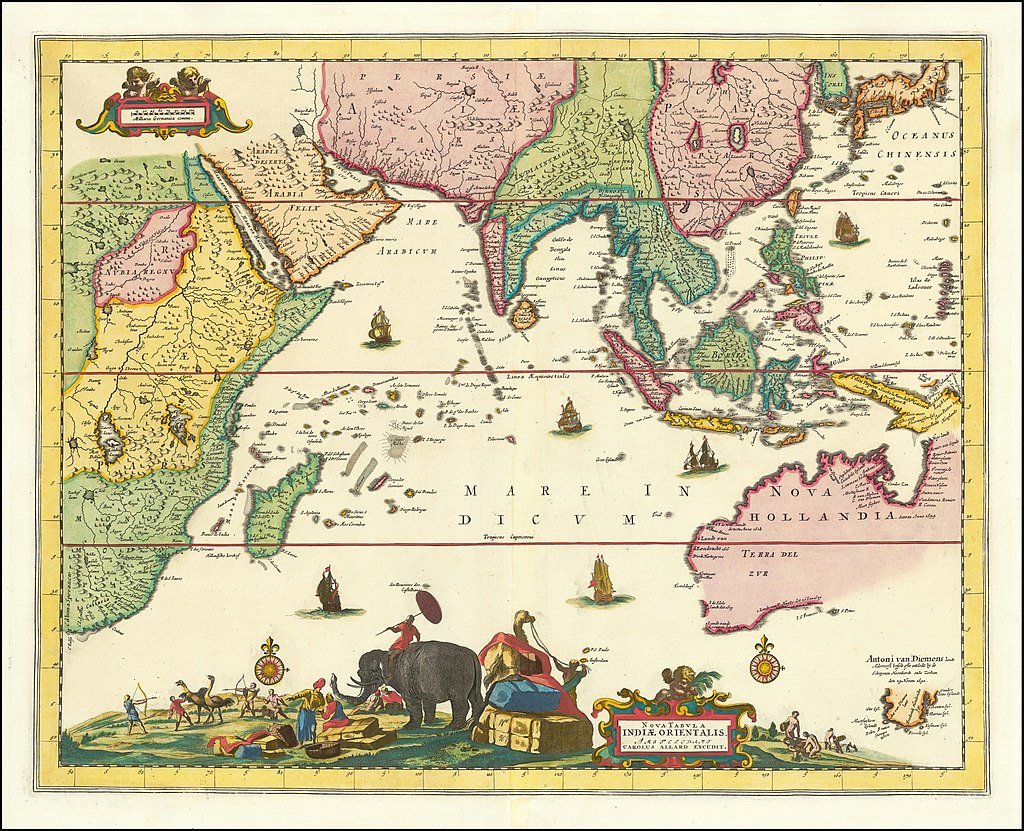 Map of the Indian Ocean  Carel Allard Amsterdam, 1697 Harvard Map Collection, Harvard University 990126321750203941