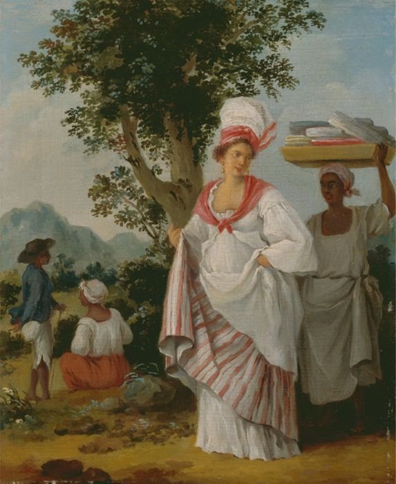 West Indian Creole Woman, with Her Black Servant Agostino Brunias, c.1780 Yale Center for British Art, Paul Mellon Collection, B1981.25.82