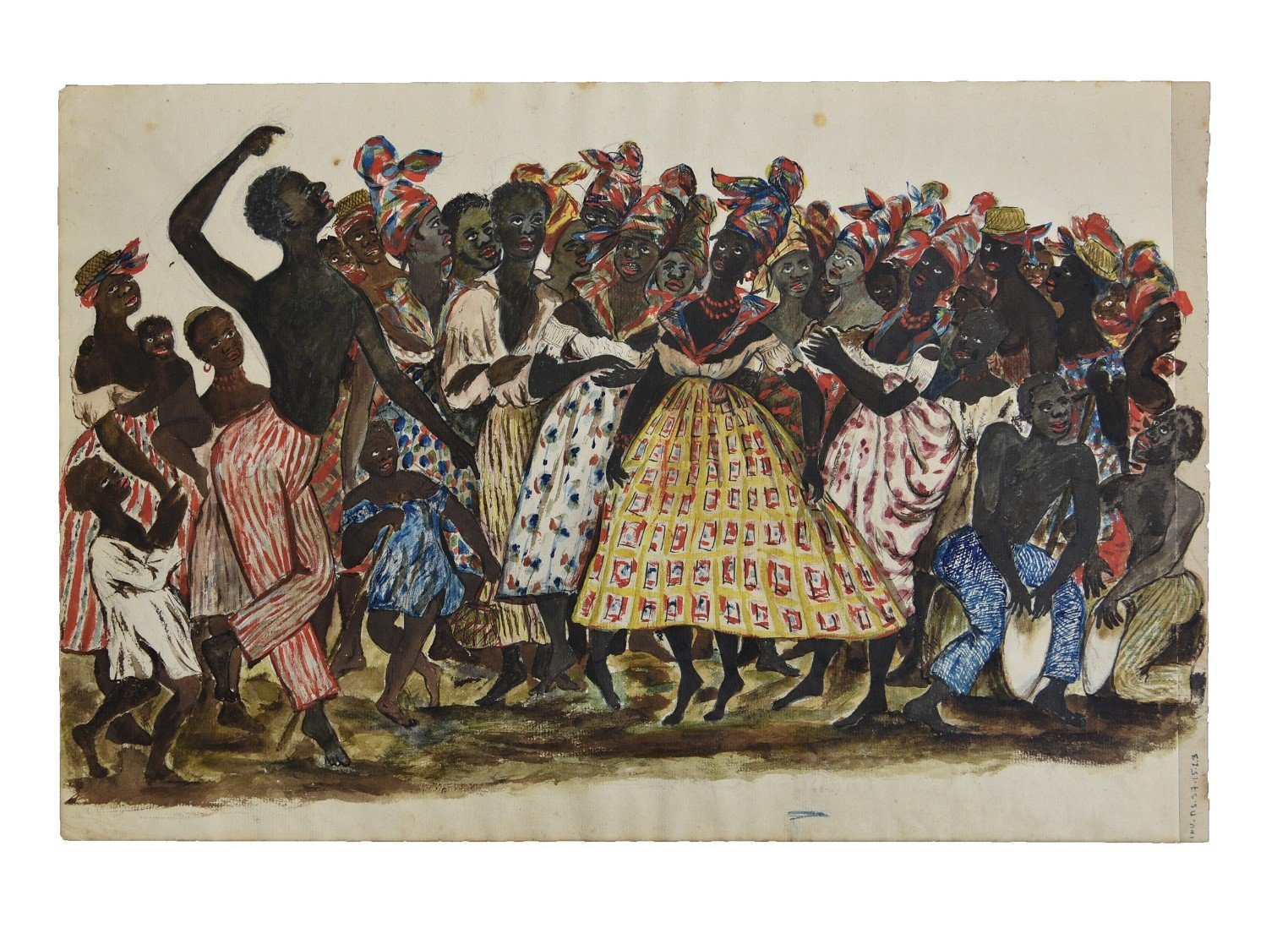 Danse d’esclaves (La bamboula) Adrien Richard de Beauchamps Habitation Pistolet (Anse-Bertrand), Guadeloupe, 1842 Musée Victor Schoelcher, 97.8.15.1.3