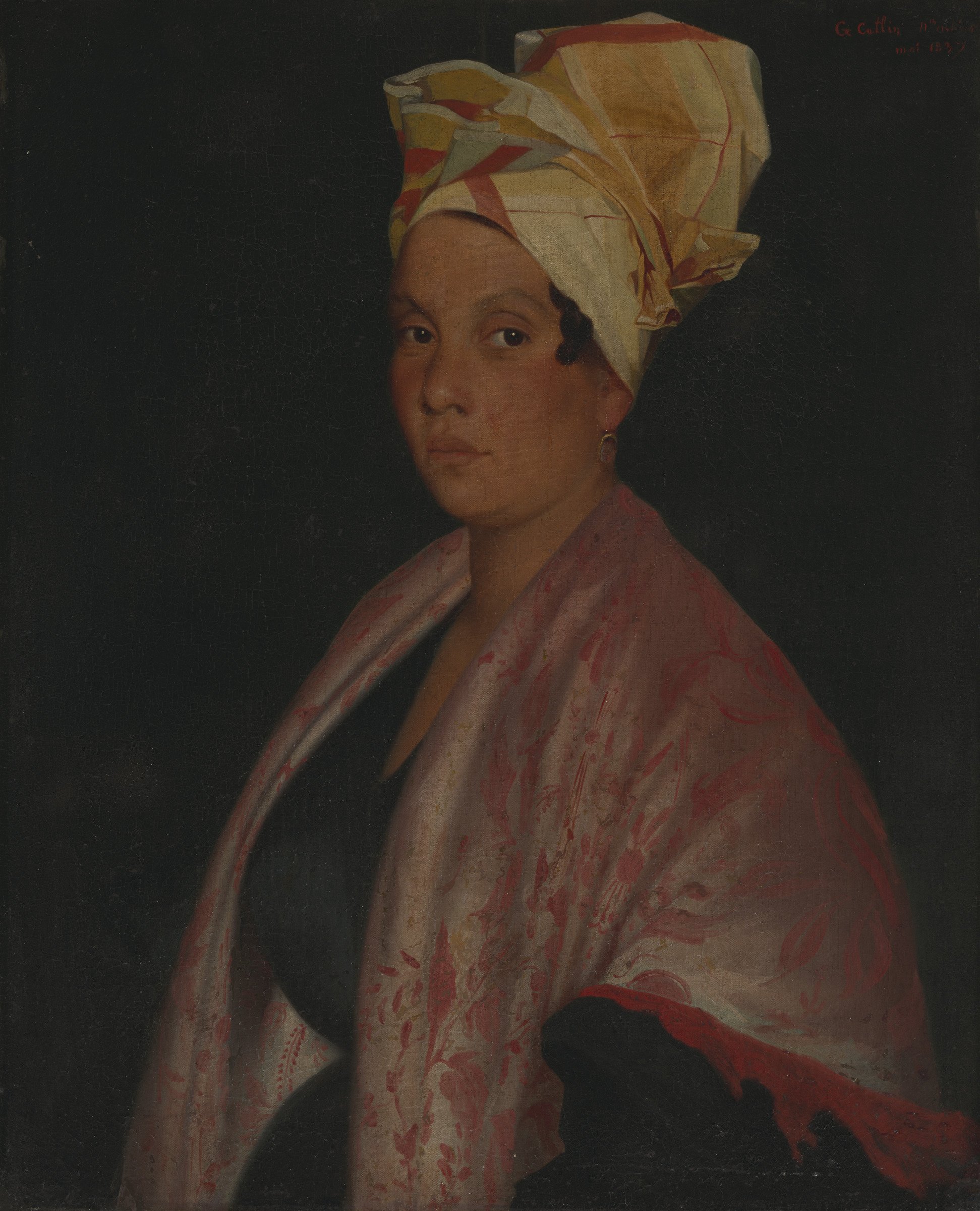 Portrait of a Creole Woman with Madras Tignon attributed to George Catlin New Orleans, Louisiana, 1837 Virginia Museum of Fine Arts