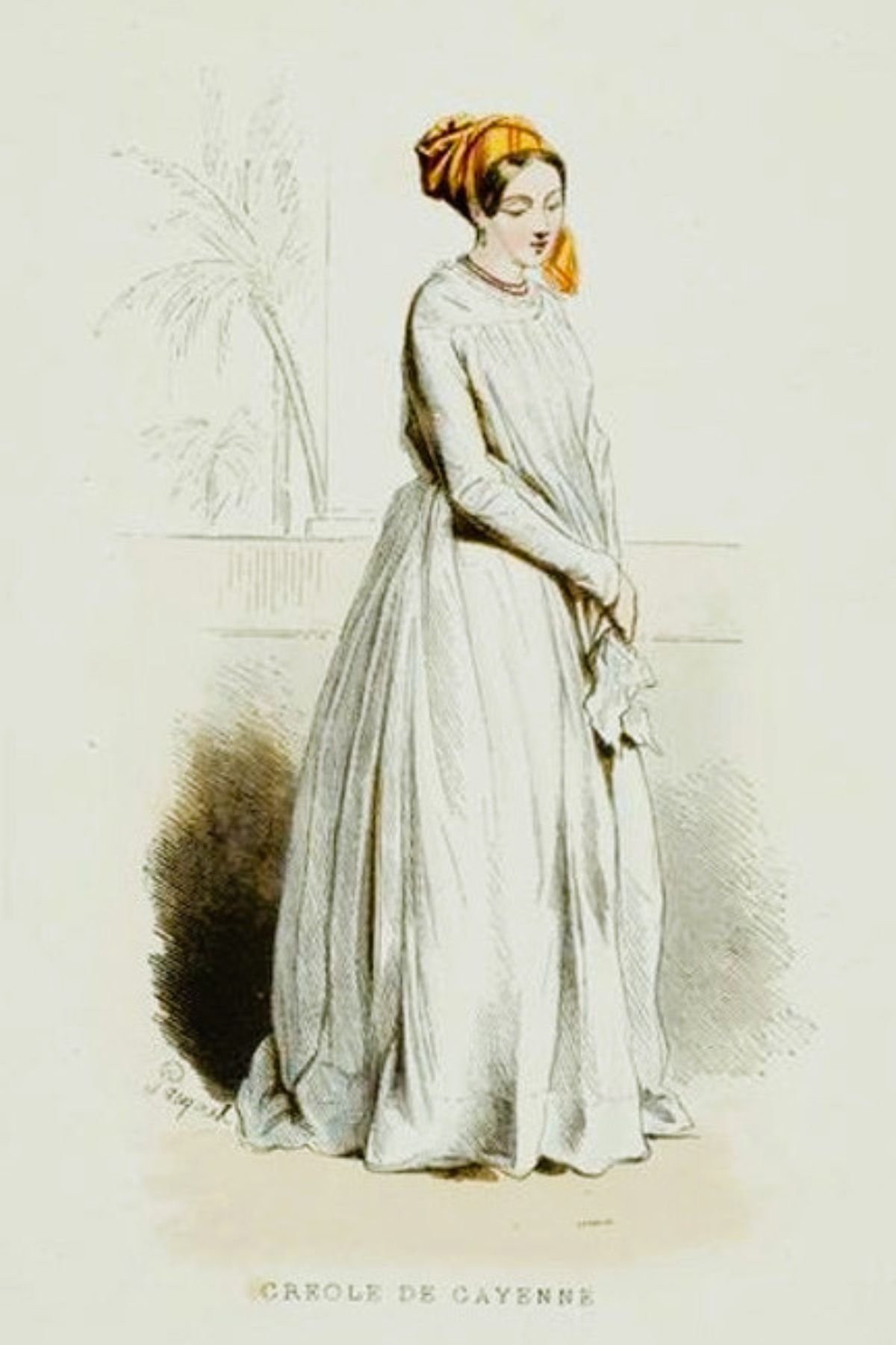 ‘Créole de Cayenne’ Hippolyte Louis Emile Pauquet Paris, France, 1842 Musée d'Aquitaine  de Bordeaux,  2003.4.208