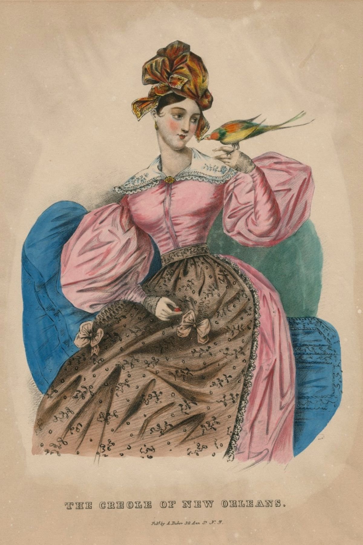 ‘The Creole of New Orleans’ Published by A. Baker, c.1830-5 The Historic New Orleans Collection, 1956.27