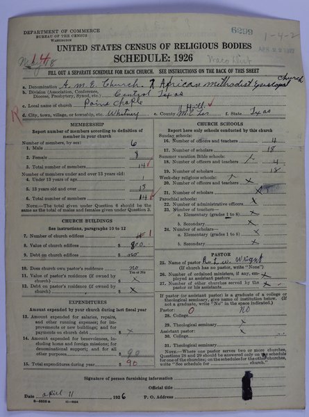 Census Schedule 373057